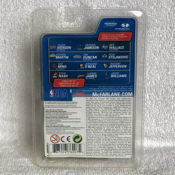 Sealed 2005 McFarlane's Sports Picks NBA Antwan Jamison Packaging *Error* BNIP!! - Picture 4 of 4